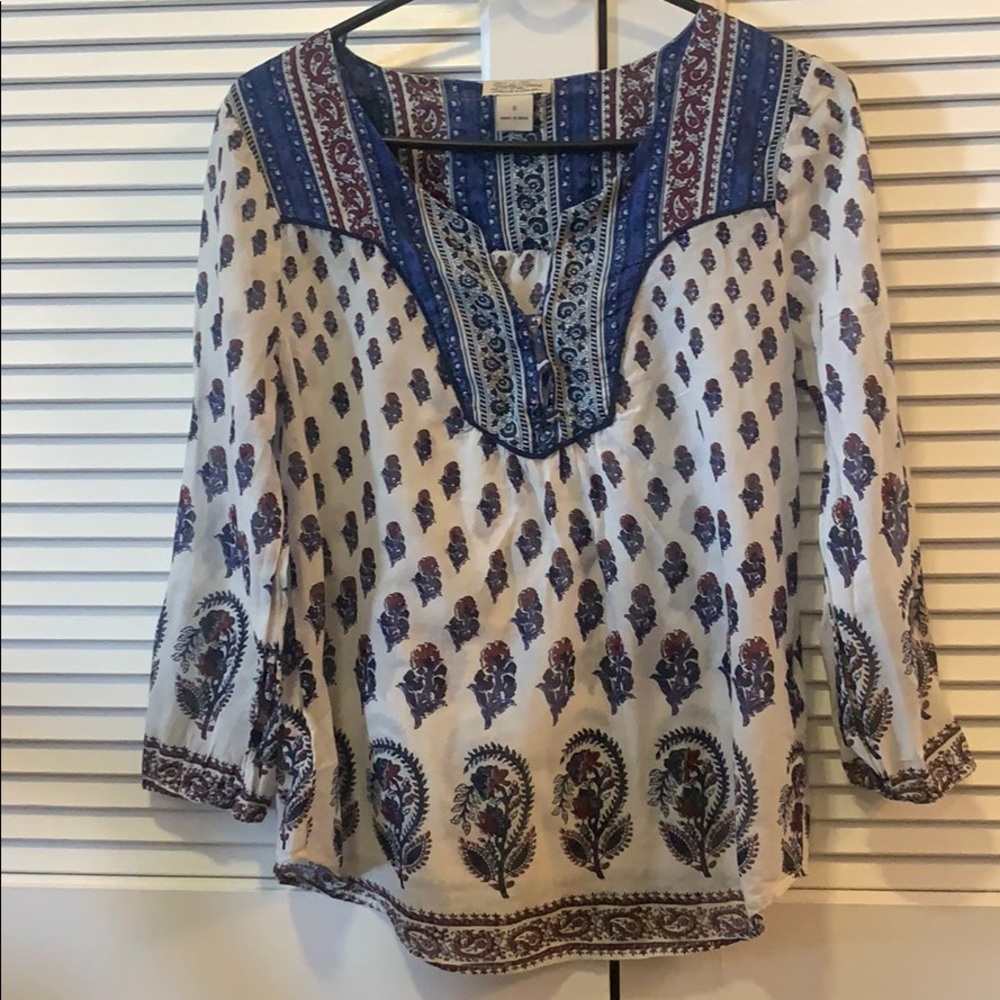 Lucky Brand 3/4 Sleeve Shirt